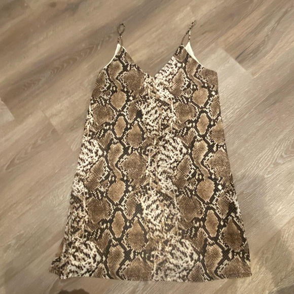 SHEIN Womens snake print slip camisole dress, size Large, great material & fit! - Picture 1 of 2